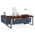 Fashional utilizado escritorio ejecutivo rojo cebra y acabado de hierro profundo, Pro fábrica de muebles de oficina (JO4021)